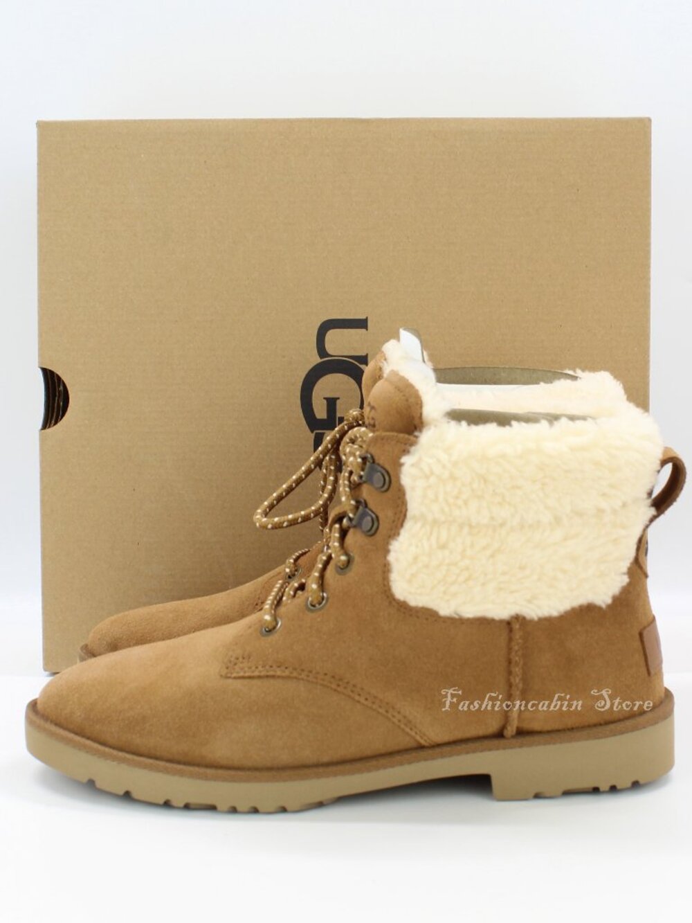 NEW UGG Romely Suede Boots - Cozy Winter Outdoor Shoes - US 9, Chestnut